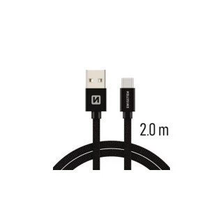 Swissten kabl USB/Type C 2,0m crna