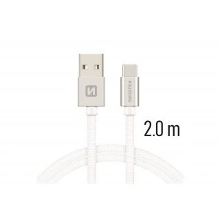 Swissten kabl USB/Type C 2,0m siva