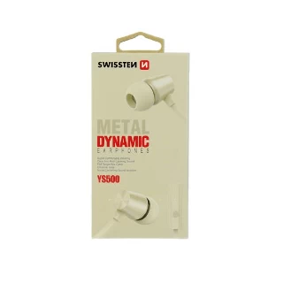 Swissten Slušalice 3,5mm DYNAMIC YS500 zlatna