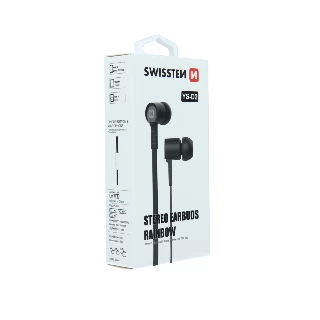 Swissten EARBUDS RAINBOW 3,5mm YS-D2 crna