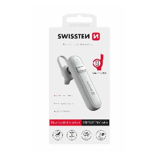 Swissten Bluetooth Caller slušalice za vožnju bela