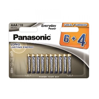 Panasonic baterije LR03EPS/10BW-AAA Alkalne Ever 10 komada