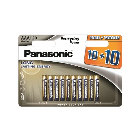 Panasonic baterije LR03EPS/20BW-AAA Alkalne Everyday 20 komada