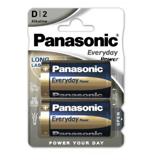 Panasonic baterije LR20EPS/2BP-2xD Alkalne Everyday 2 komada