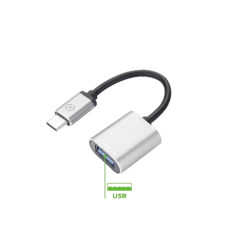Celly Prohub USB-C adapter siva