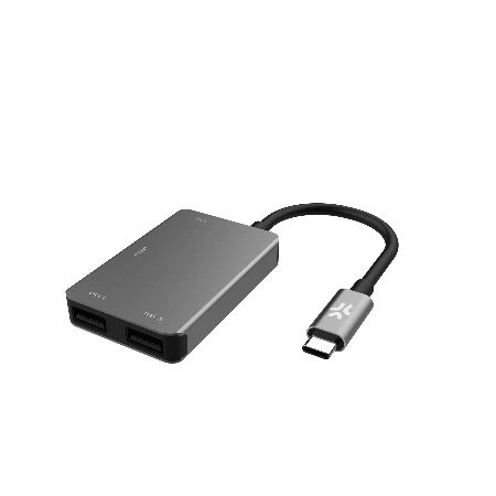 Celly USB-C Hub 4xUSB-A port siva