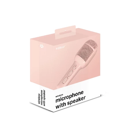 Celly bežični mikrofon sa zvučnikom pink
