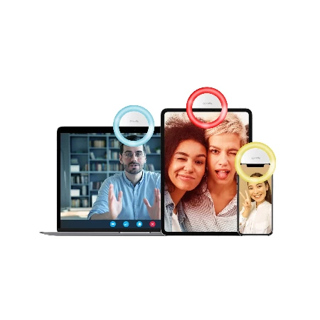 Celly Selfi Flash Light Pro bela + Micro USB kabl
