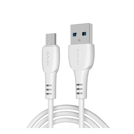 Bavin punjač 20W USB-A + kabl Micro bela