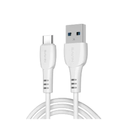 Bavin punjač 20W USB-A+ kabl type-C bela