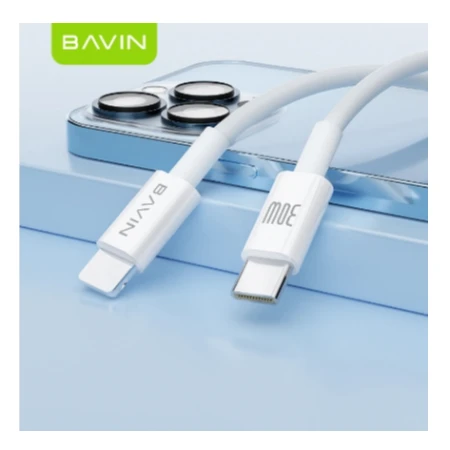 Bavin kabl 30W Type C na Ligtning bela - CB274