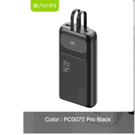 Bavin Power bank 20000mAh 22,5W  Type C & Ligtning  kabl