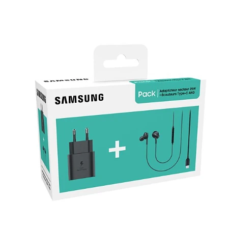 Samsung Start Kit (punjač 25w+ slušalice AKG Type-C) crna