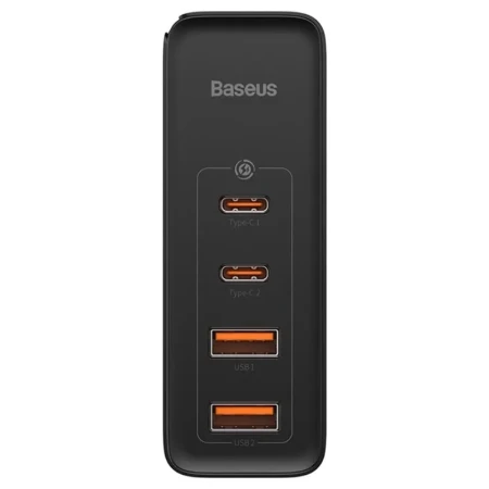 Baseus GaN2Pro  punjač 100W 2* Usb A/ 2* Type C + kabl  C/C crna