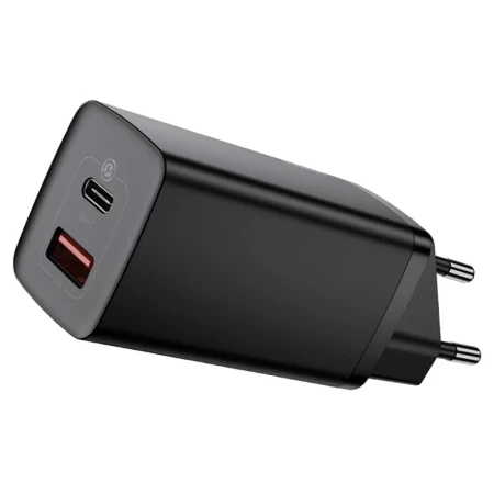 Baseus GaN2Lite punjač 65W Type C/Usb A crna