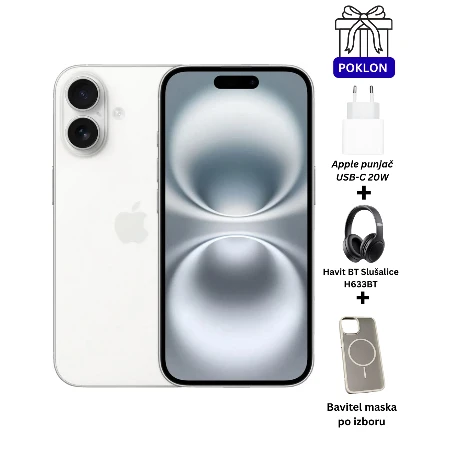 Apple iPhone 16 128GB bela