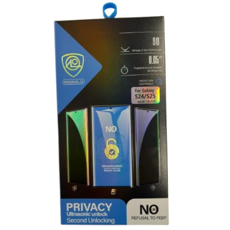 Samsung S24/S25  Privacy zaštitno staklo- 9H Ultrasonic unlock