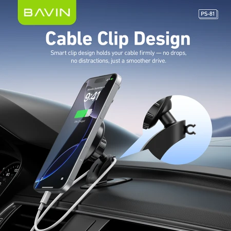 Bavin Magnetic auto držač PS-81 crna