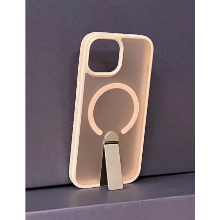 iPhone 15 Bavitel MagSafe sa naslonom pink