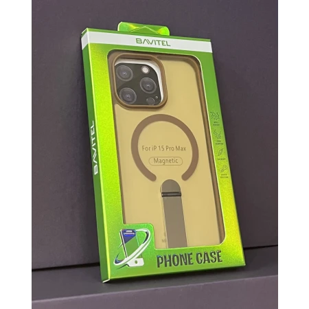 iPhone 15 Pro Max Bavitel MagSafe sa naslonom braon