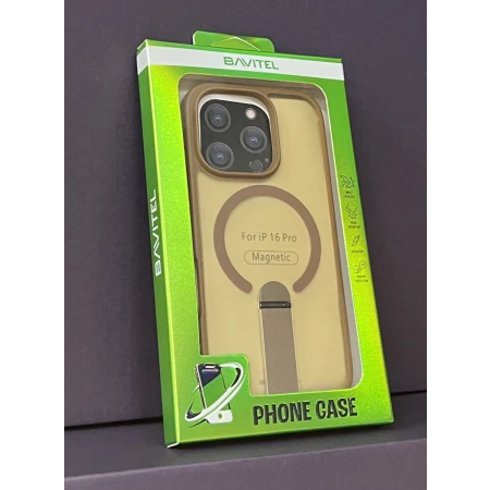 iPhone 16 Pro Bavitel MagSafe sa naslonom braon