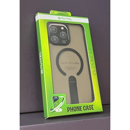 iPhone 16 Pro Max Bavitel MagSafe sa naslonom crna