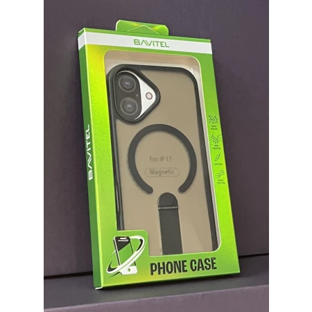 iPhone 17 Bavitel MagSafe sa naslonom crna