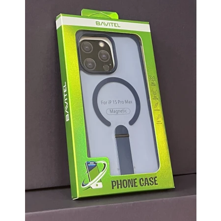 iPhone 15 Pro Max Bavitel MagSafe sa naslonom plava