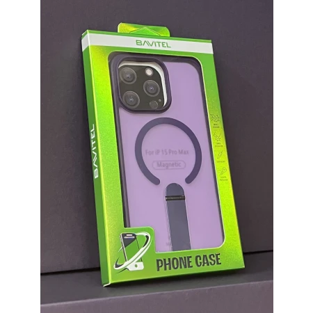 iPhone 15 Pro Max Bavitel MagSafe sa naslonom ljubičasta