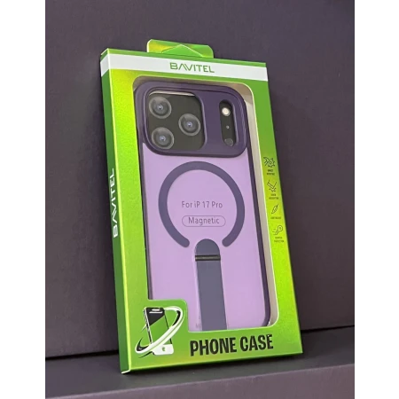 iPhone 17 Pro Bavitel MagSafe sa naslonom ljubičasta