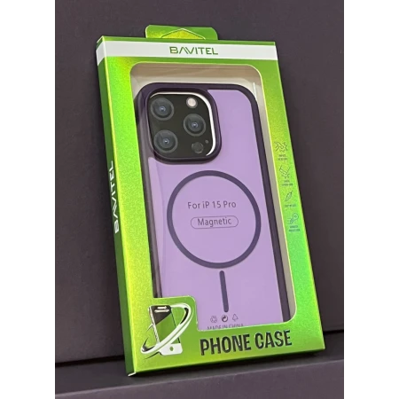 iPhone 15 Pro Bavitel MagSafe ljubičasta