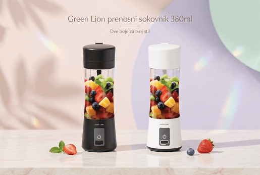 Green Lion prenosni sokovnik 380ml – Blender u pokretu