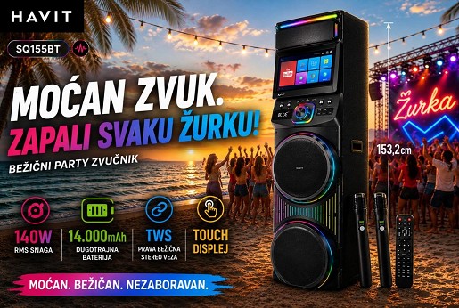 Havit party zvučnici – Snažan zvuk, velika zabava i pravi audio doživljaj