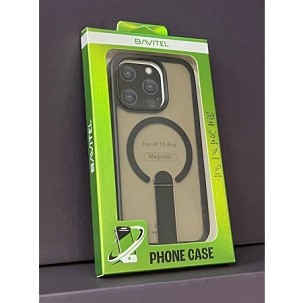 iPhone 15 Pro Bavitel MagSafe sa naslonom crna