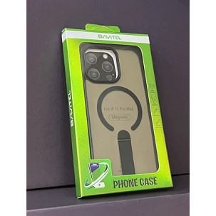 iPhone 15 Pro Max Bavitel MagSafe sa naslonom crna