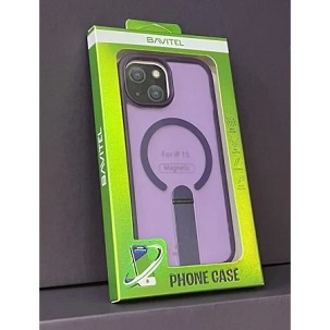 iPhone 15 Bavitel MagSafe sa naslonom ljubičasta