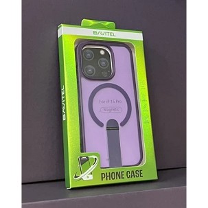 iPhone 15 Pro Bavitel MagSafe sa naslonom ljubičasta