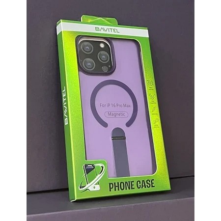 iPhone 16 Pro Max Bavitel MagSafe sa naslonom ljubičasta
