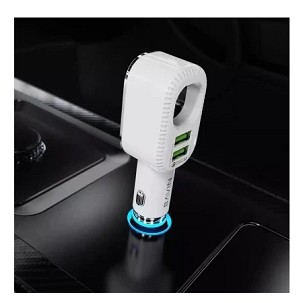 Bavin Auto punjač&sterilizator 36W PD QC3,0 2XUSB +kabl Lightning  bela - PC285