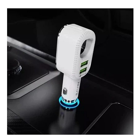 Bavin Auto punjač&sterilizator 36W PD QC3,0 2XUSB + kabl type-C bela - PC285