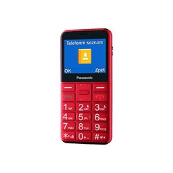 Panasonic SENIOR mobilni telefon KX-TU155EXRN crvena