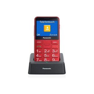 Panasonic SENIOR mobilni telefon KX-TU155EXRN crvena