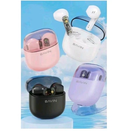 Bavin Wireless earphone B61 slušalice bela - BA-61
