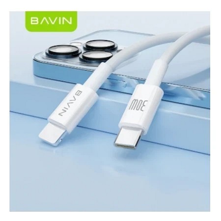 Bavin kabl 30W Type C na Ligtning bela - CB274
