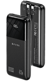 Bavin Power Bank 10000mAh 22.5W (digital display) crna