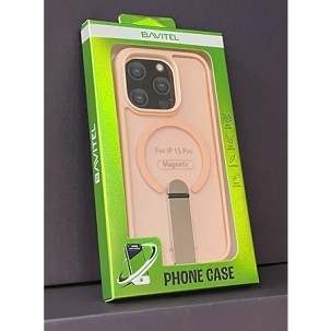 iPhone 15 Pro Bavitel MagSafe sa naslonom pink