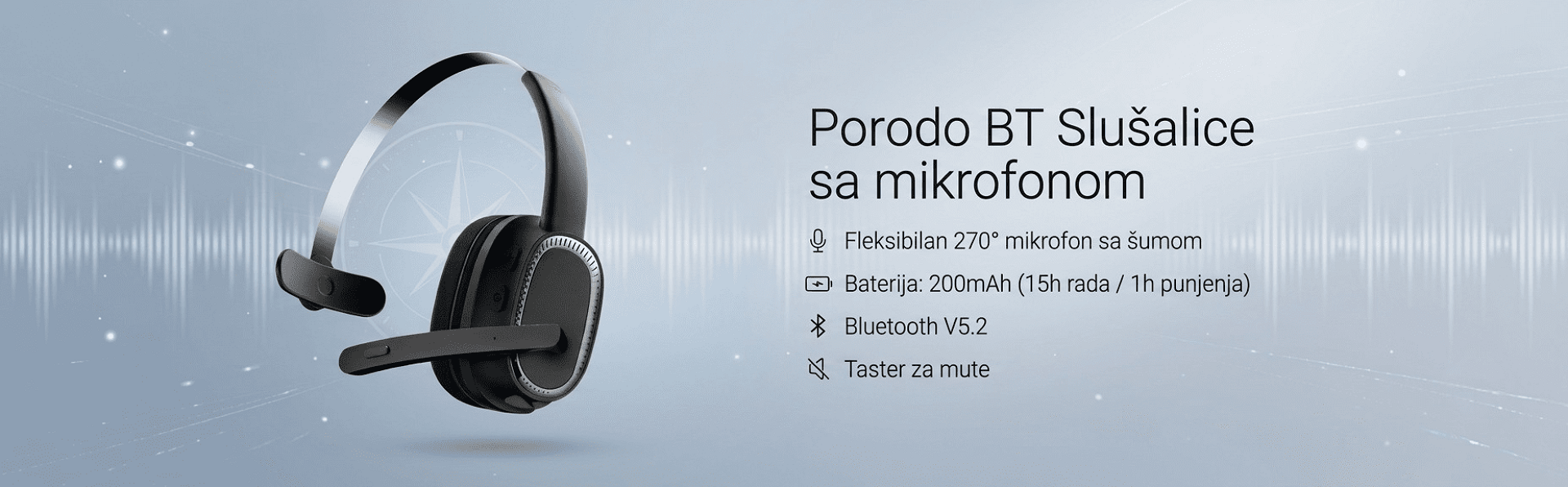 Porodo BT slušalice